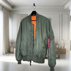 🔥 Alpha Industries MA-1 Core Bomber Jacket – Iconic Flight Nylon 🔥