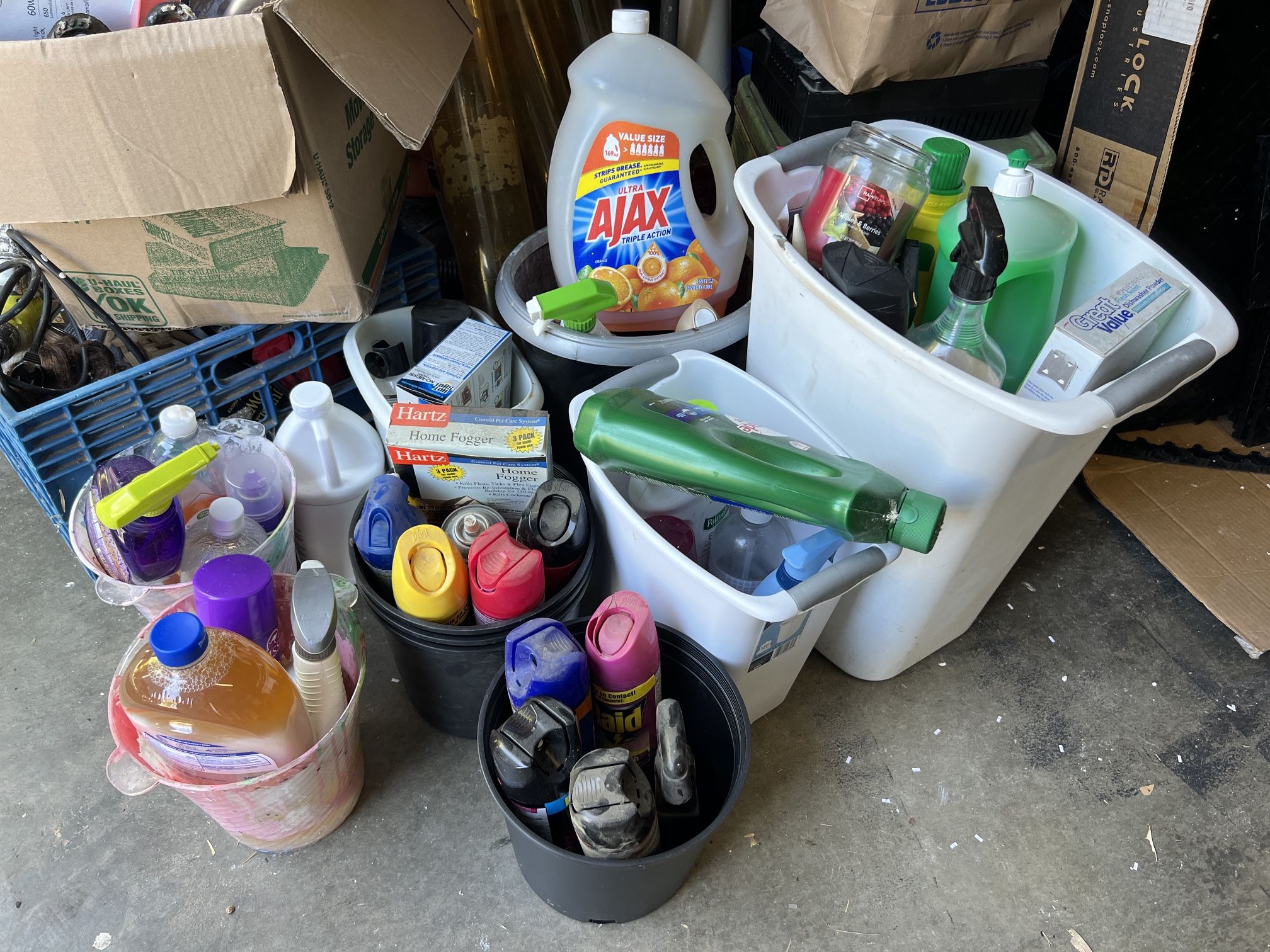 Free Lot of Household Cleaning Supplies