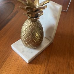 Brass Pineapple Book End 