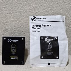 Krieger Electric Inverter Remote KRM100 New