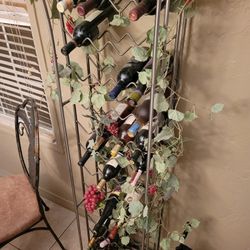 Wine Rack With Wine