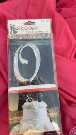 “O” cake topper - new