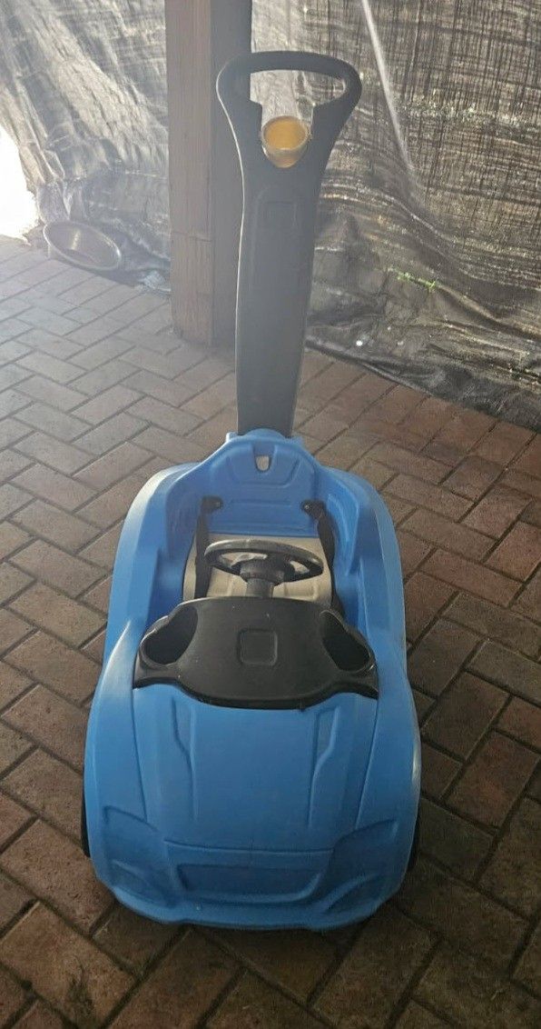 Step2 Toddler Push Ride-On Car with Handle – Blue