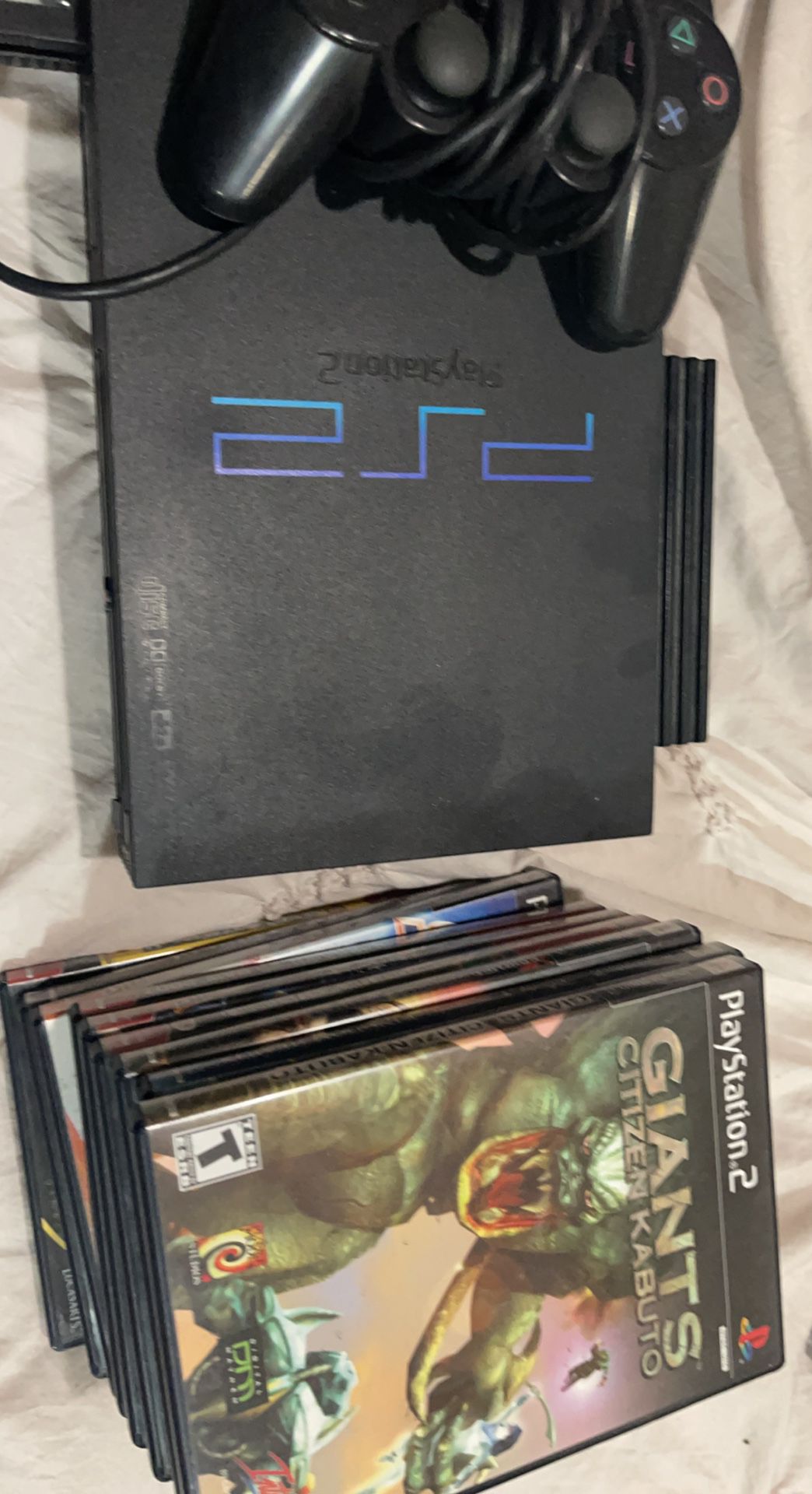 PS2 With Games No Powercord