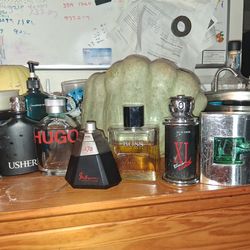 Bottles of cologne