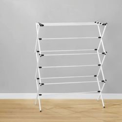 White Expandable Folding Drying Rack