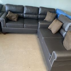 Leather Sofa Loveseat 
