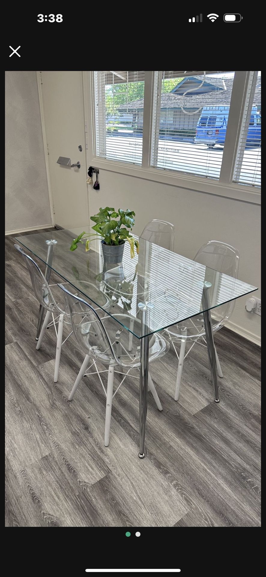Glass Dining Table Set