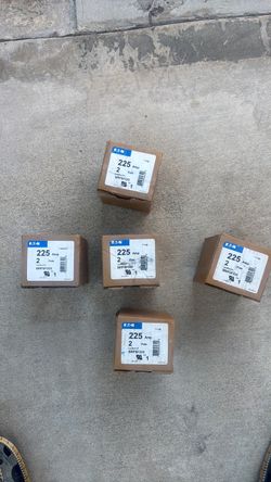 Eaton BRPSF225 225A 2-Pole Lug Block Kit – Lot of 5