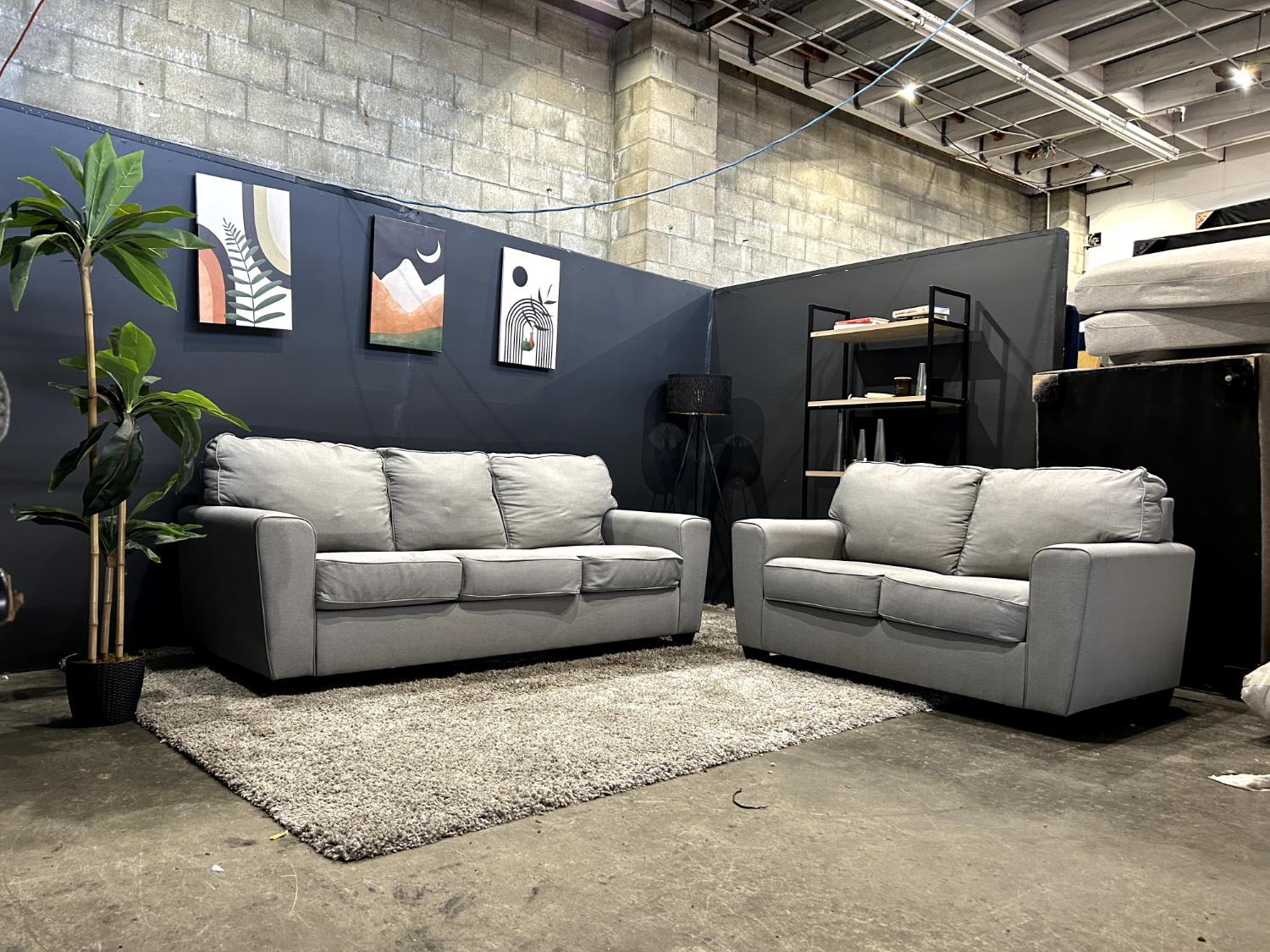 Ashley Microfiber Sofa and Loveseat Set - Delivery Available!