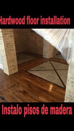 Pongo pisos de madera o laminado