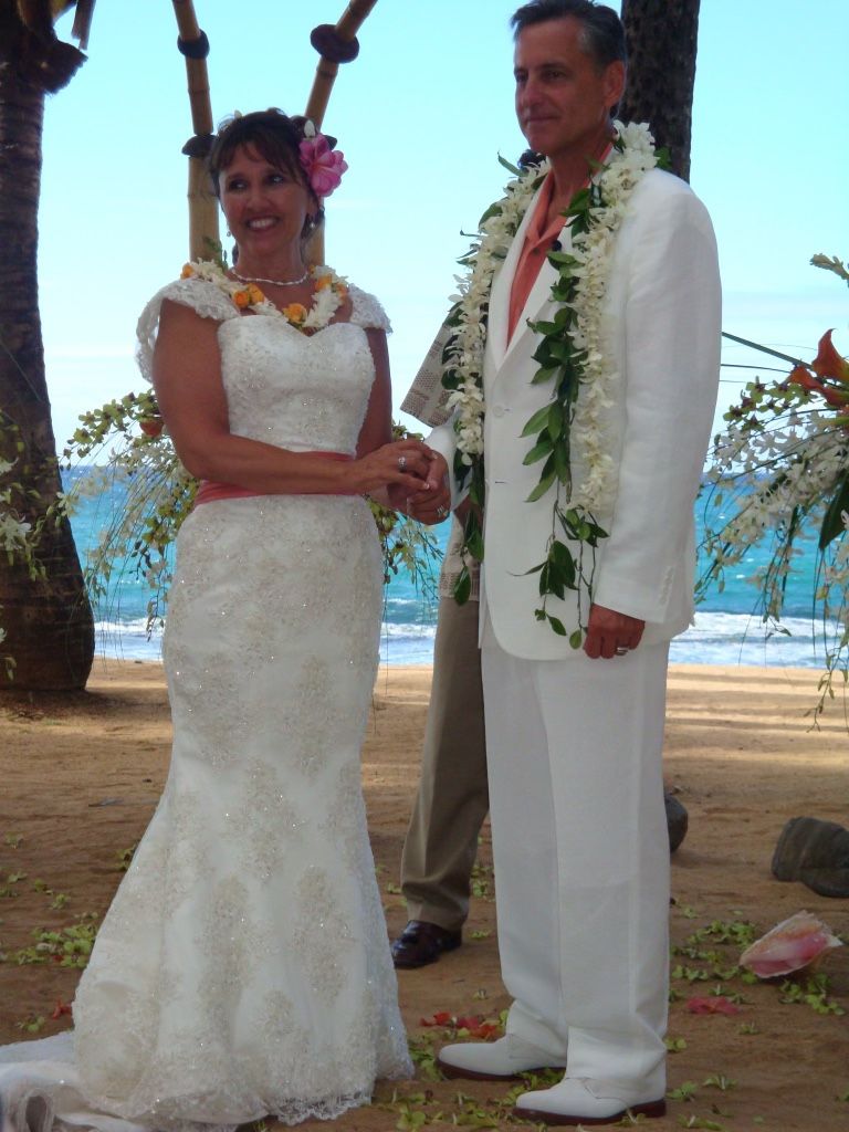 Sequin, Floral, Mermaid Lace Wedding Gown