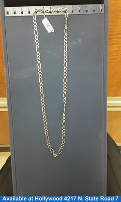 Figaro Chain - Yellow Gold 14k (.585) 15 grams 22 inch