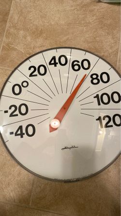 Rare large industrial glass barometer made in USA instrument companies in Chicago