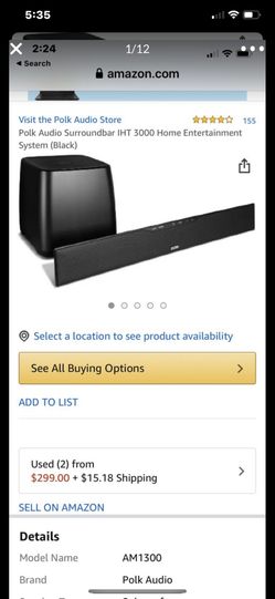 Polk surround sound - $150 Fresno