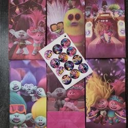 Trolls Birthday bags $6