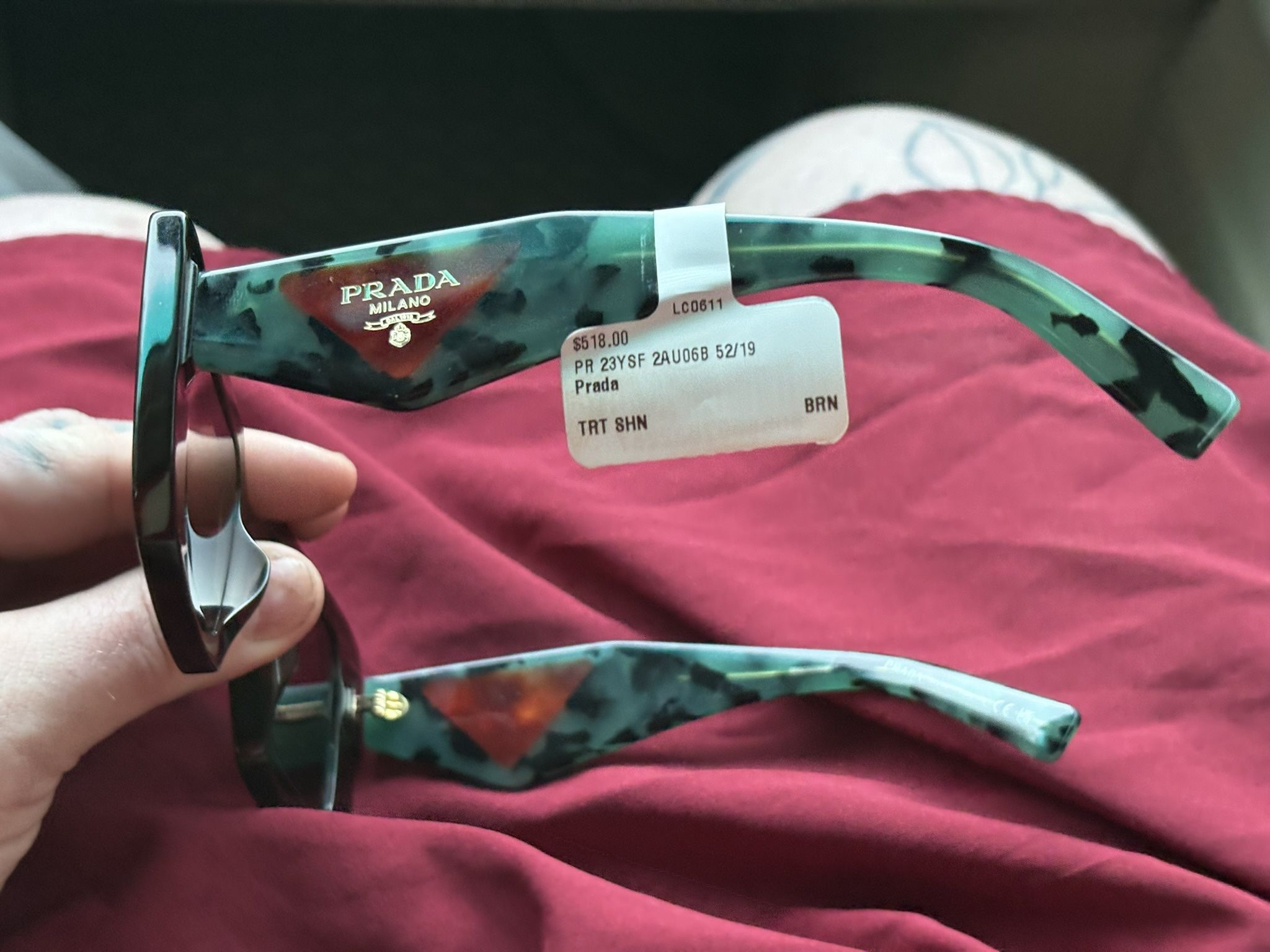 Prada Sunglasses -2AU06B Tortoise / Dark Brown Lens