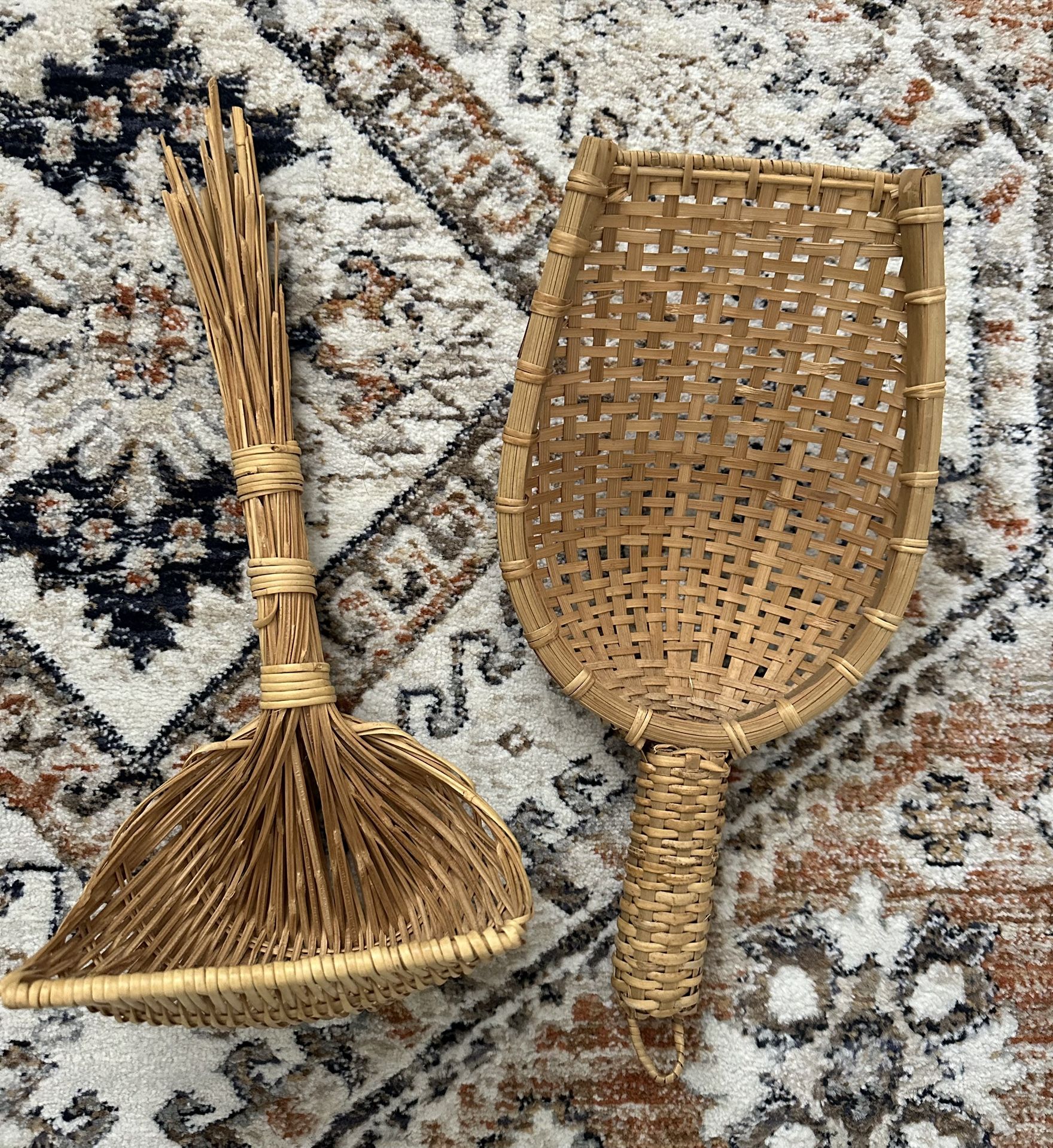 Vintage Wicker Organic Wall Decor Boho Farmhouse Urban Aesthetic