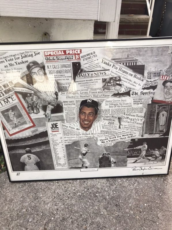 Joe DiMaggio Painted poster by Robert Stephan Simon’s