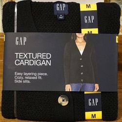 New Ladies Textured Cardigan Sweater 