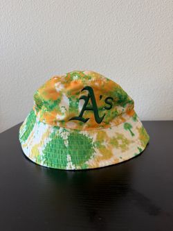 Oakland A’s Reversible Bucket Hat (tie Dye And White)
