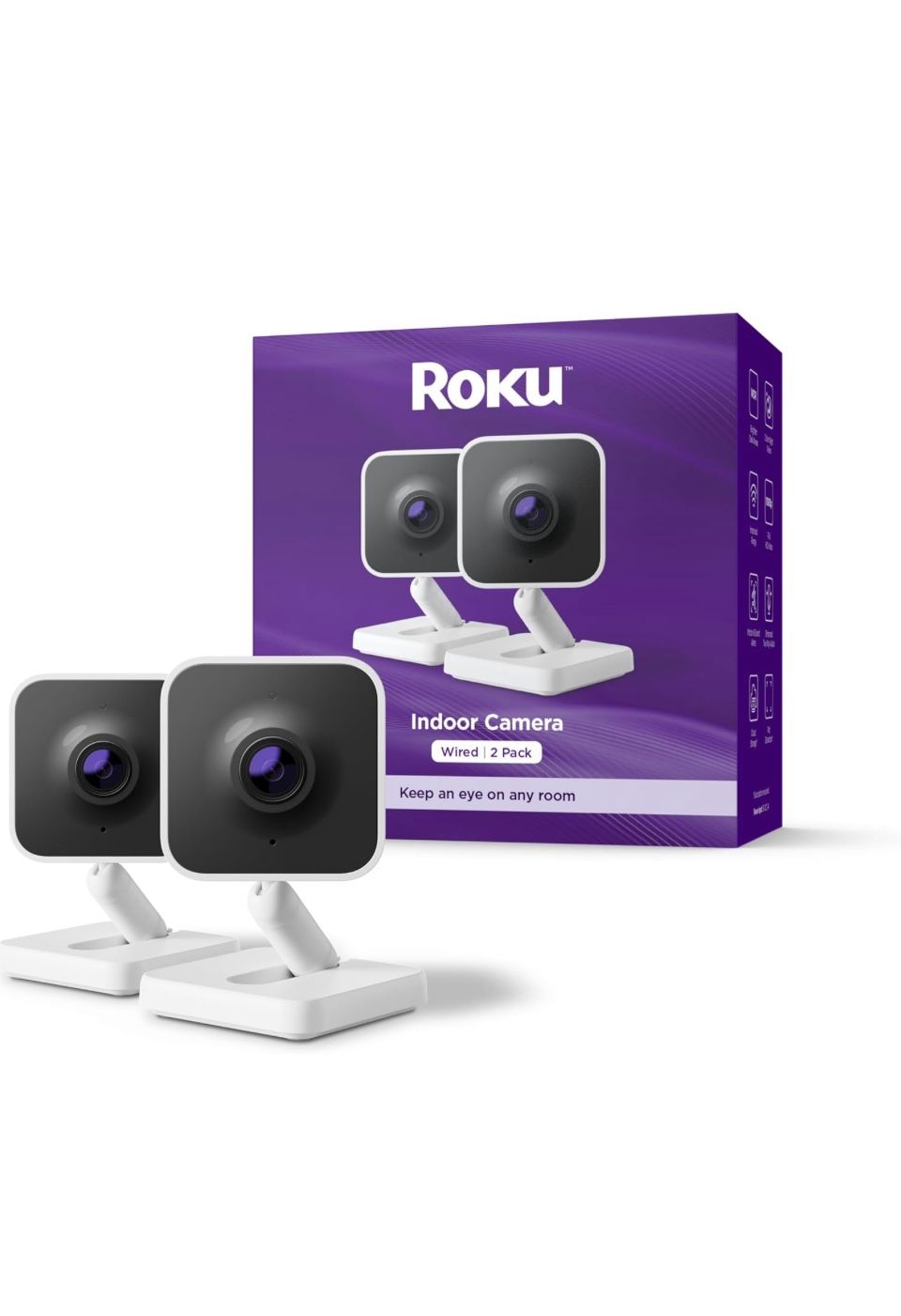 New Sealed Roku Security Camera 2 pack