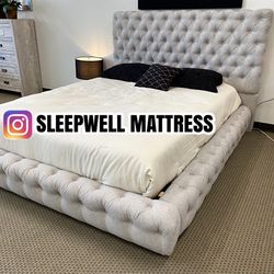 New Queen Bed Frame With Mattress 