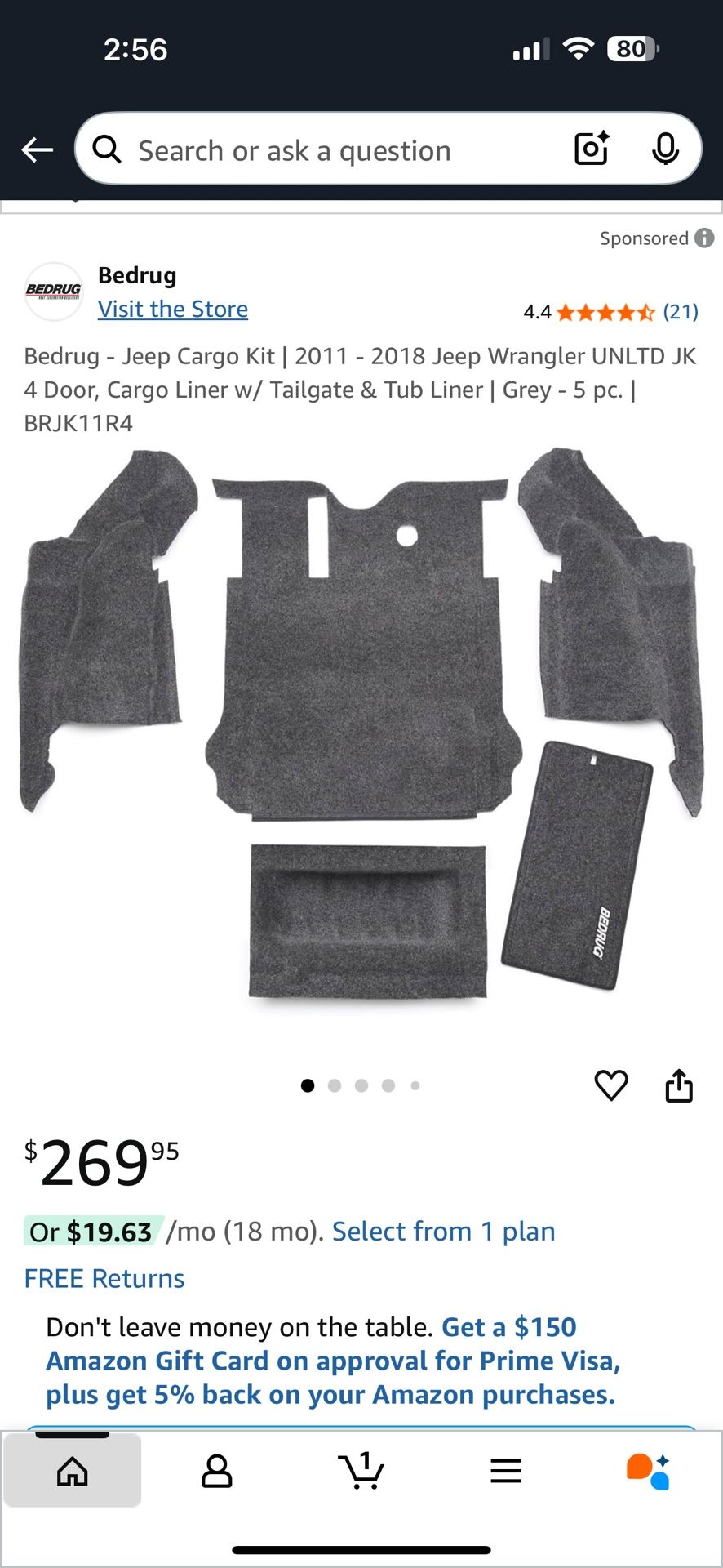 Bedrug - Jeep Cargo Kit | 2011 - 2018 Jeep Wrangler
