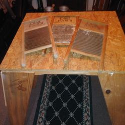 Vintage lot of 3 Wash Boards