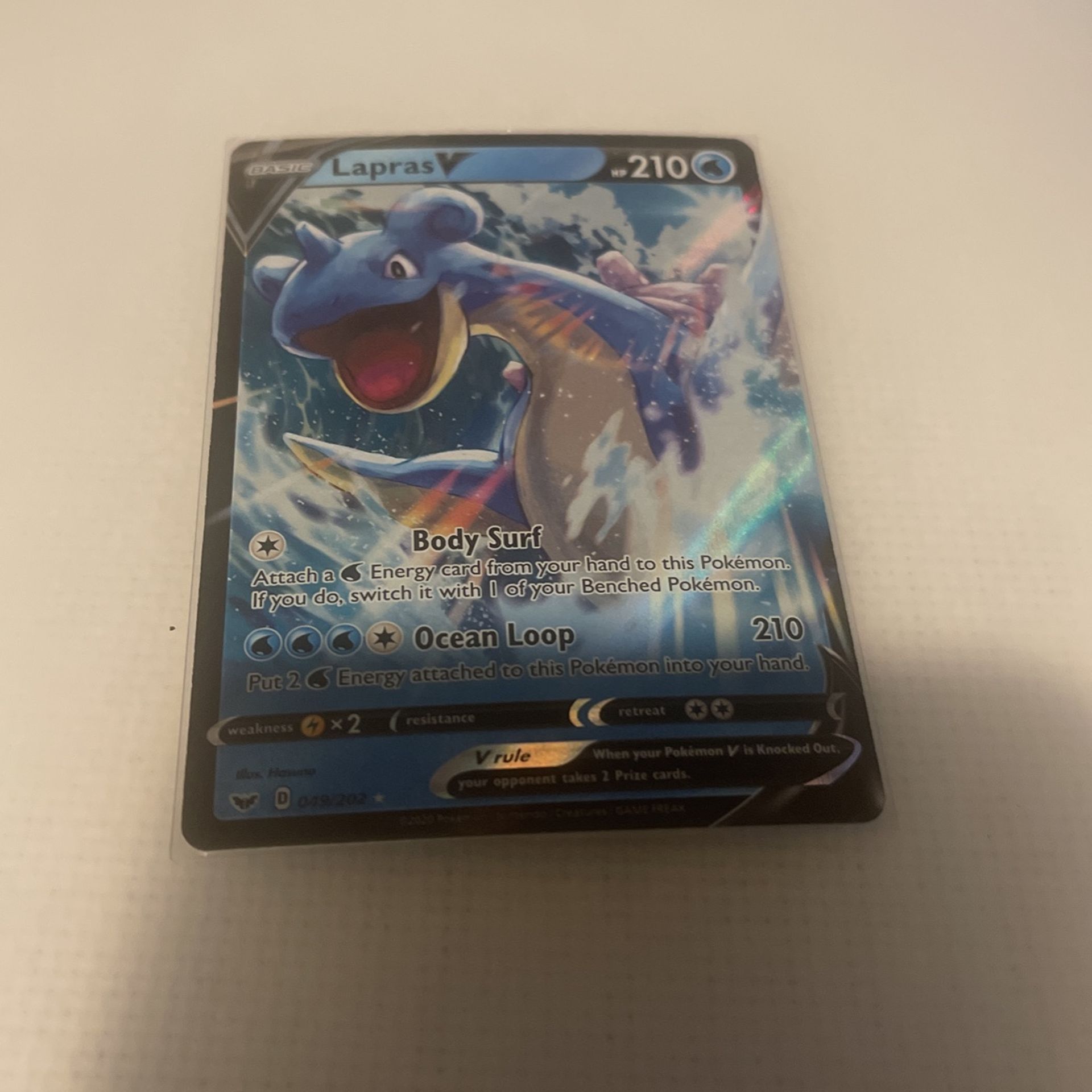 Pokémon Lapras V 49/202