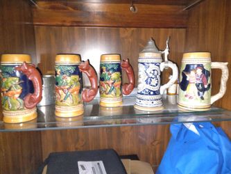Antique German Beer Mugs