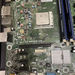 AMD Motherboard W/cpu And Ram
