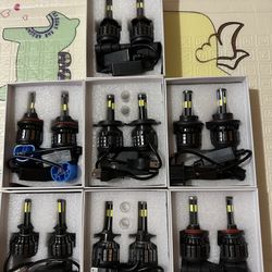 H7 LED Headlight Bulb,  High-Focus Extremely Bright 6500K Cool White Conversion Kit - Adjustable Beam, Halogen Replacement 