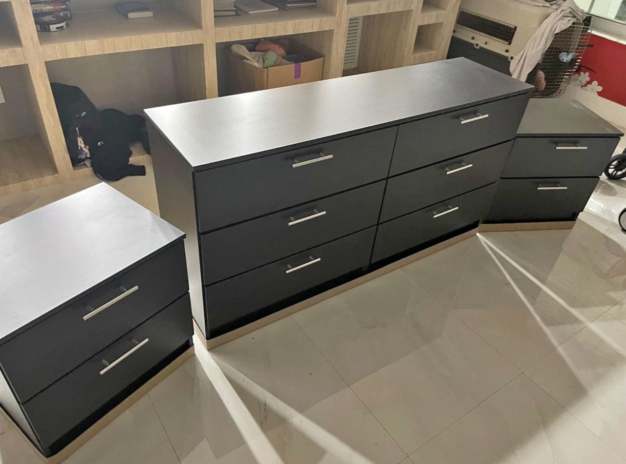 Dresser And 2 Nightstands Cómoda Y 2 Mesitas Se Noche