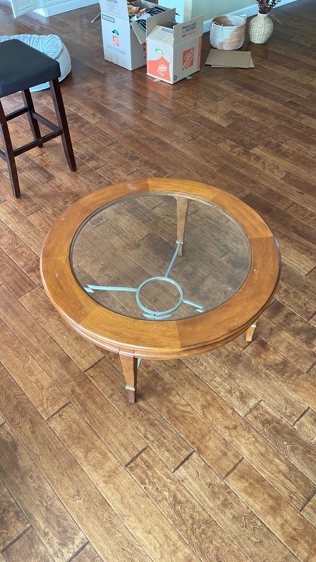 Round Wood Coffee Table