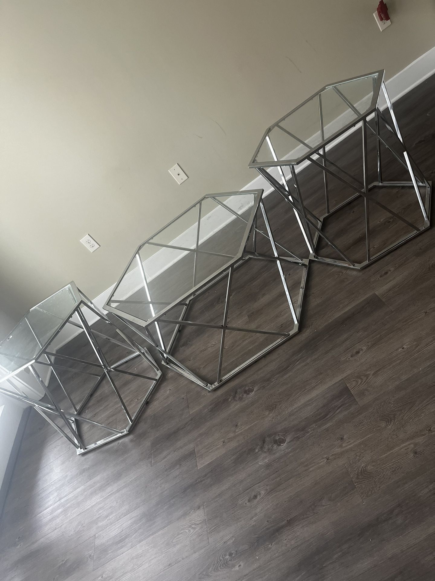 Silver tables for living room or overall home decor