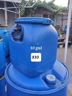 Square Plastic Barrels 10gal, $10