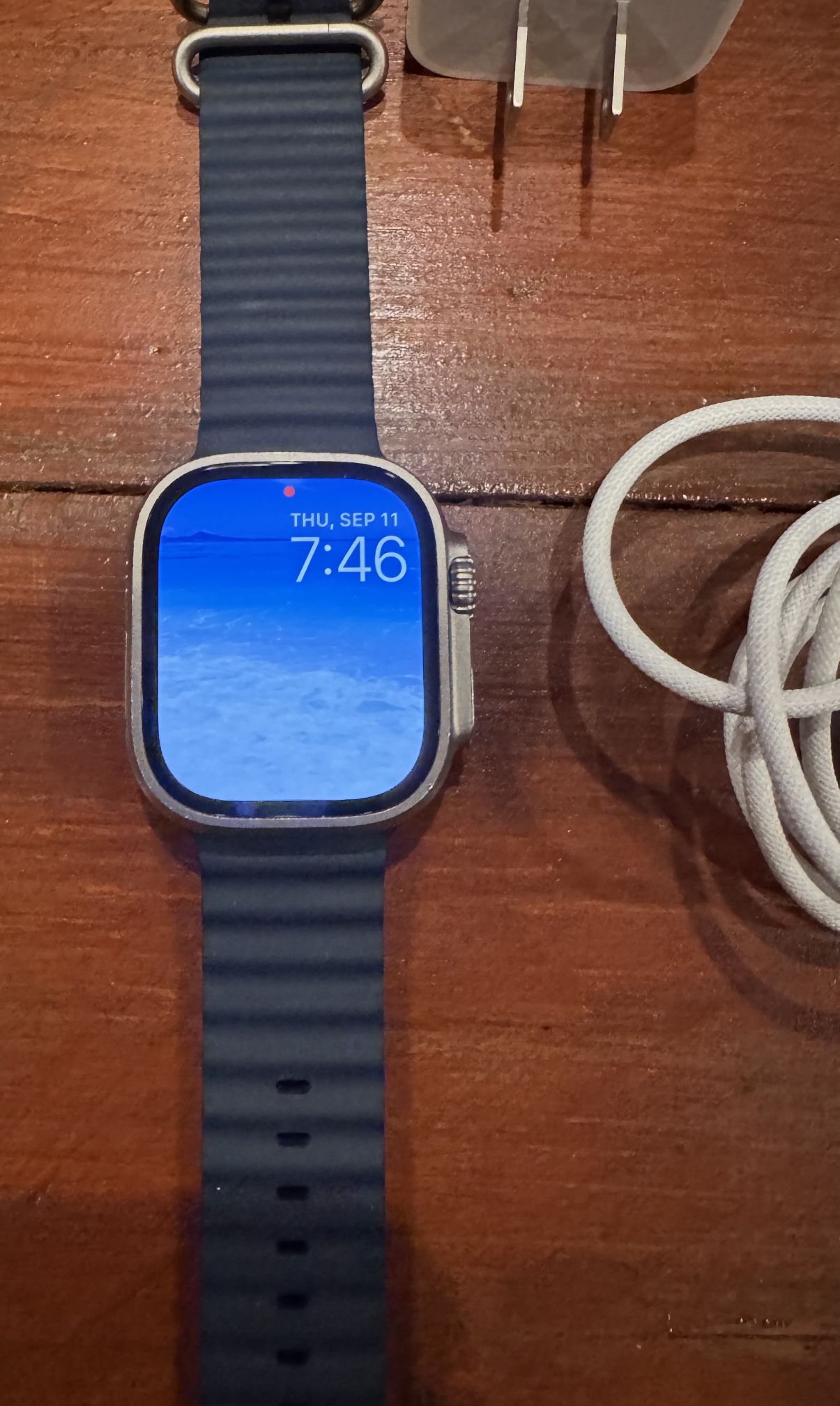 Apple Watch Ultra 2 – Blue Ocean Band, Charger & Box – Excellent Condition