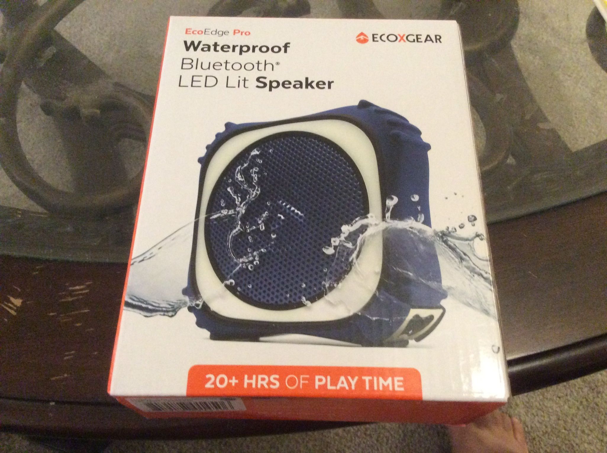Eco edge Pro waterproof Bluetooth LED lit speaker