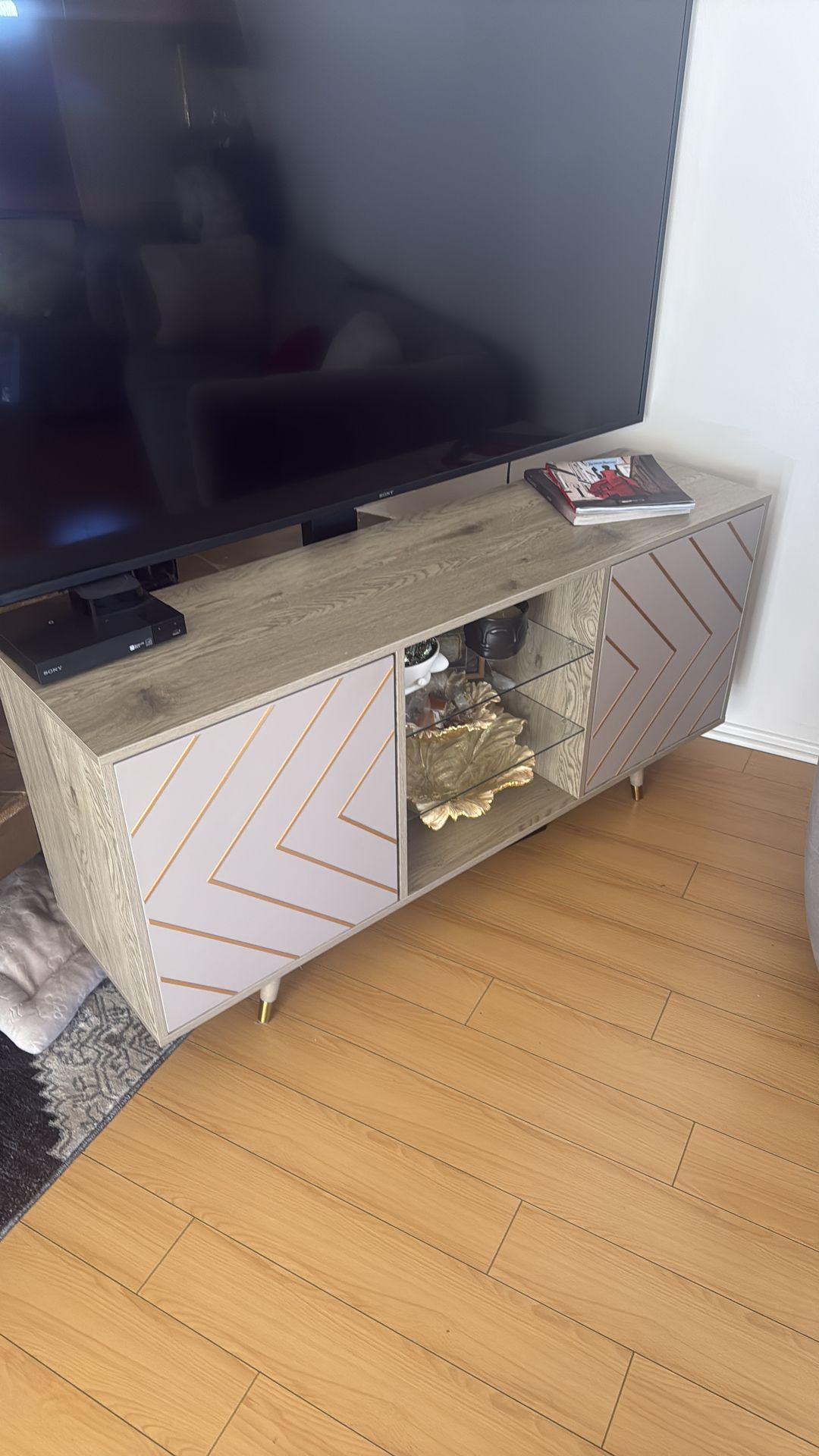 TV console with drawers