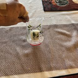 Crackle Glass Candle Holder 