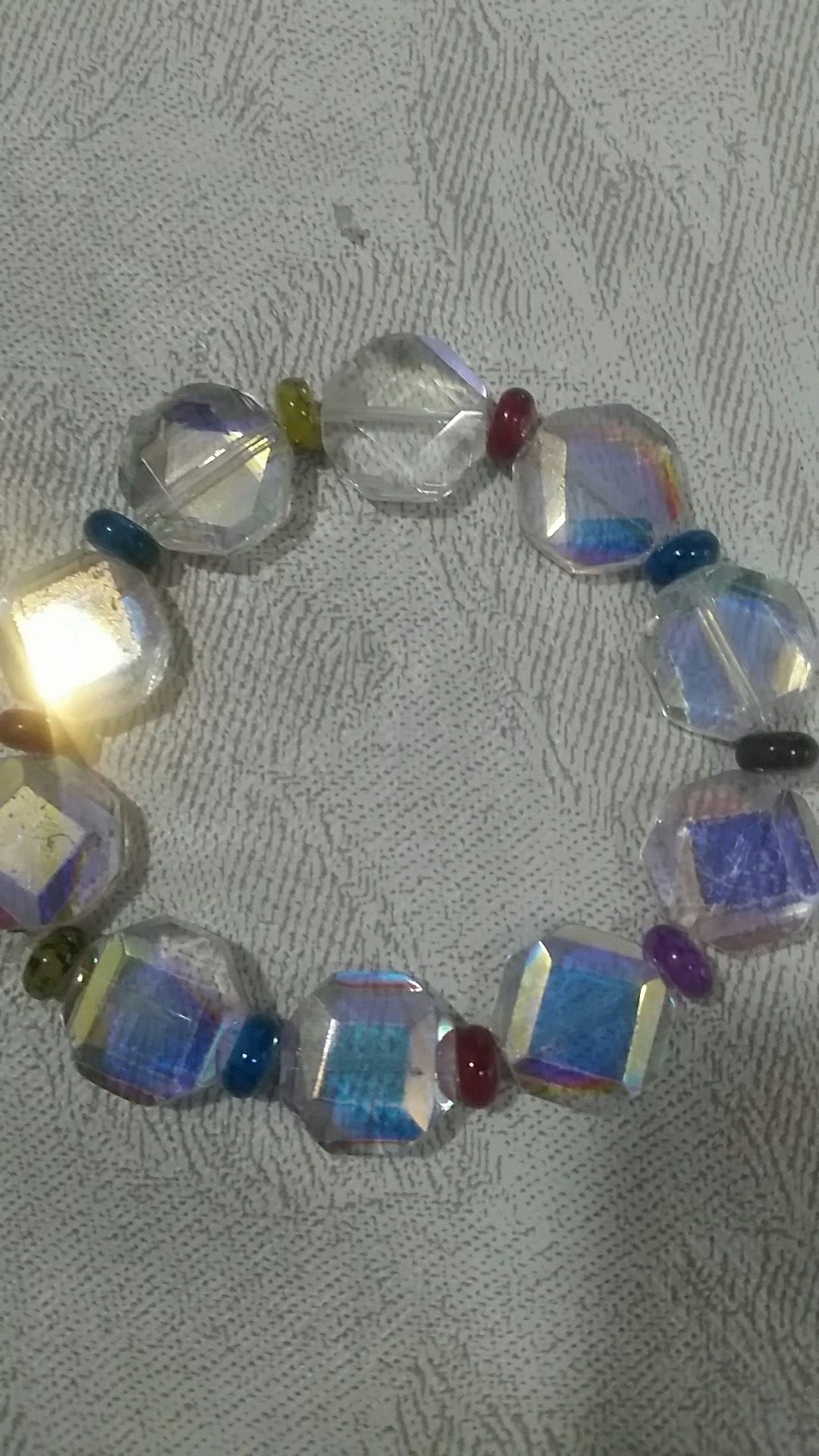 Homemade glass bracelet