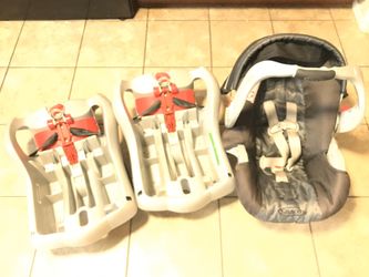 Infant car seat with 2 bases