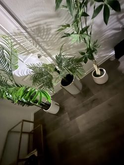 Artificial plants w/ planter pots
