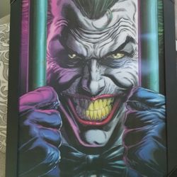 DC Comics Joker Framed Art