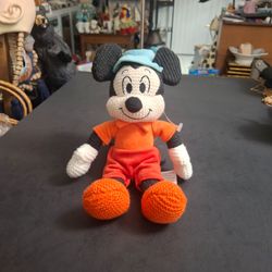 Macy's Exclusive Mickey Mouse 10.5" Soft Knit Plush In Clean Excellent Condition- Limited Edition