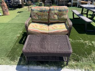 Sillón Y Mesa De Patio 