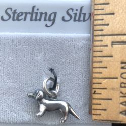 Sterling Silver Dog Charm -New