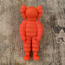 100% AUTHENTIC KAWS “WHAT PARTY” ORANGE FIGURE