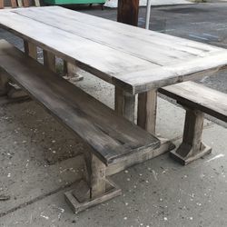 Now Taking Farm Table Orders With Benches 